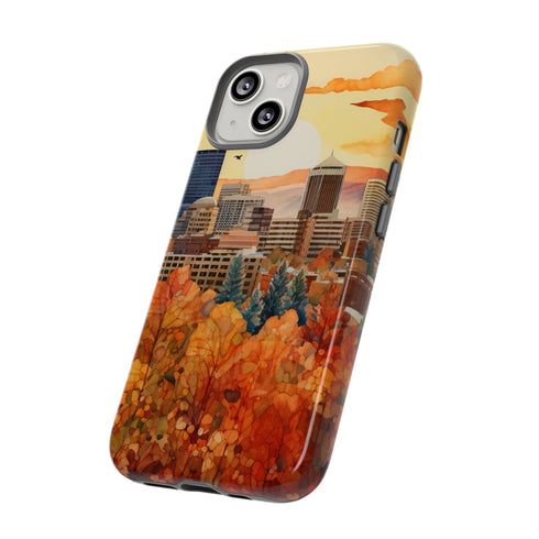 An Urban Autumn Overlook - Impact Resistant Phone Case